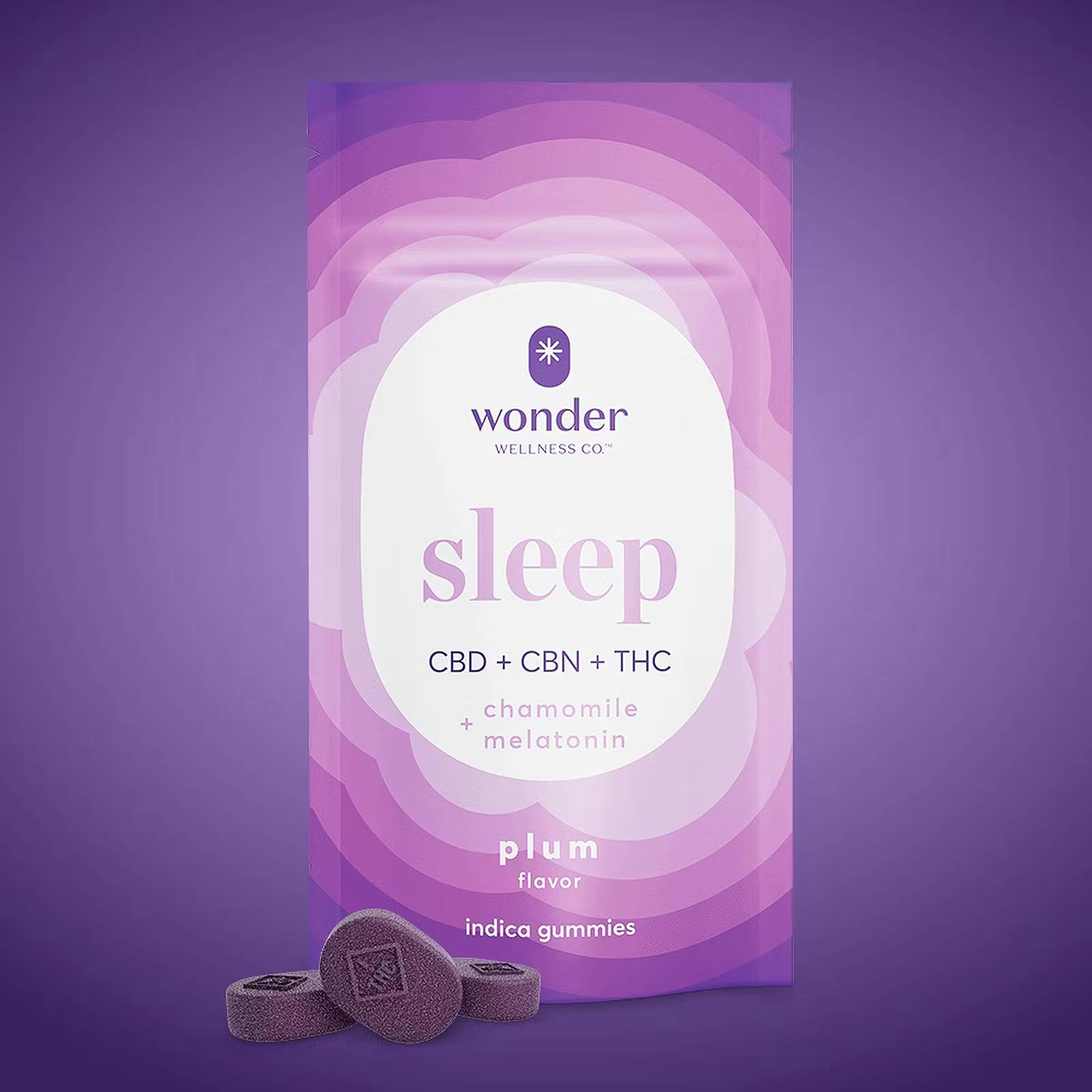 Product CL Wonder Wellness Gummies - Plum 100mg (20pk) (Sleep) (1:1:1 THC:CBD:CBN)
