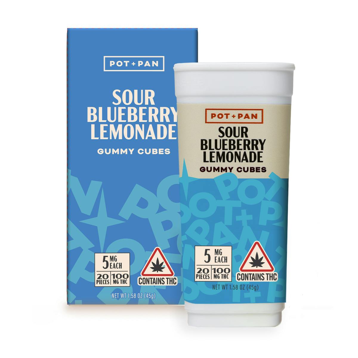 Image of Sour Blueberry Lemonade | 100mg Sativa Gummies