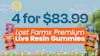 4 for $83.99 - Lost Farms Premium Live Resin Gummies