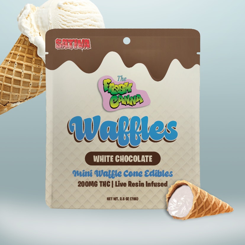 Fresh Canna | 200mg Live Resin Waffle Cones | White Chocolate