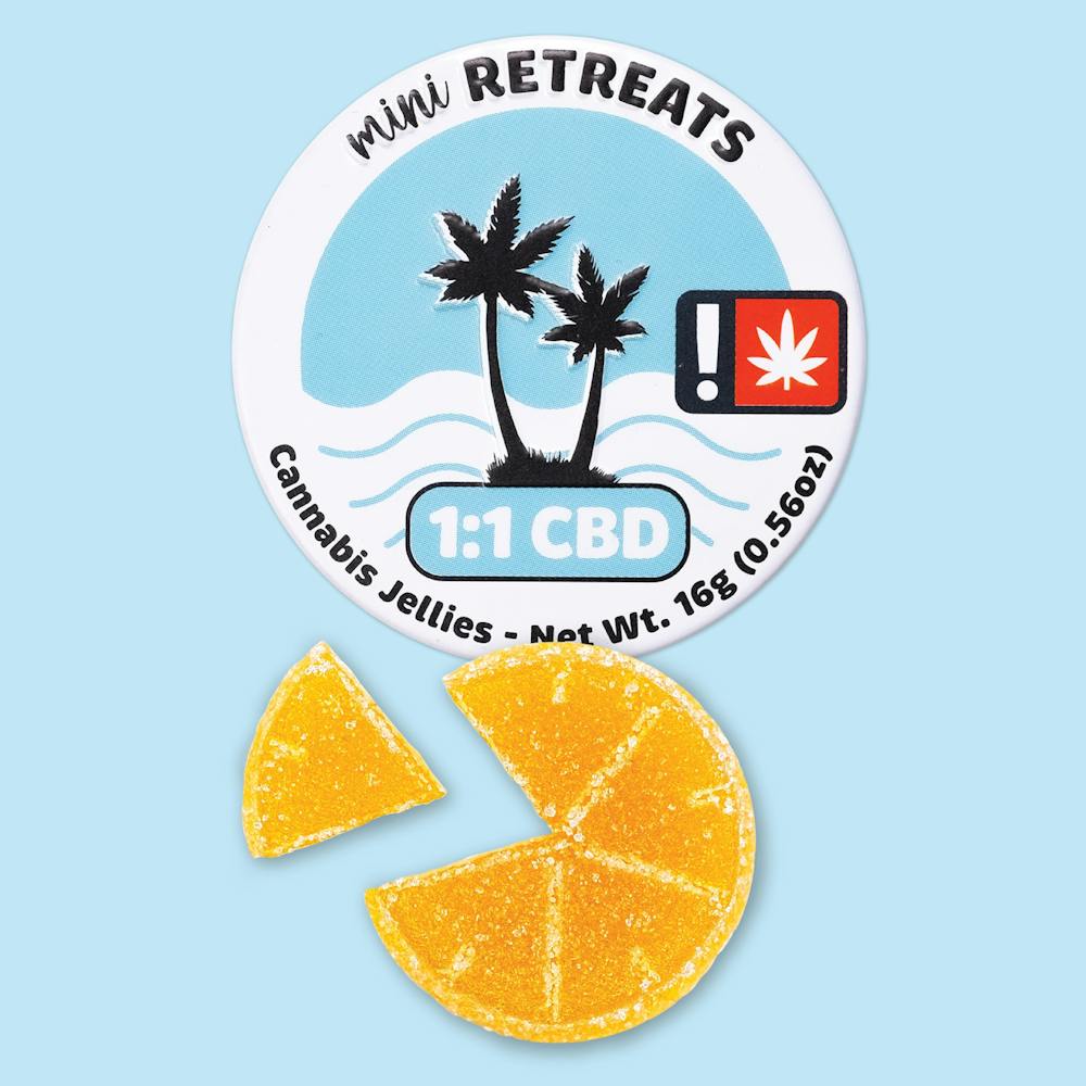 Product WVA | Island Punch Mini Retreats | 100mg 1:1 THC/CBD 2-Pack Gummies