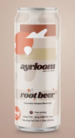 Ayrloom UP | Root Beer | Infused Beverage | 2:1 10mg THC 5mg CBD V,GF