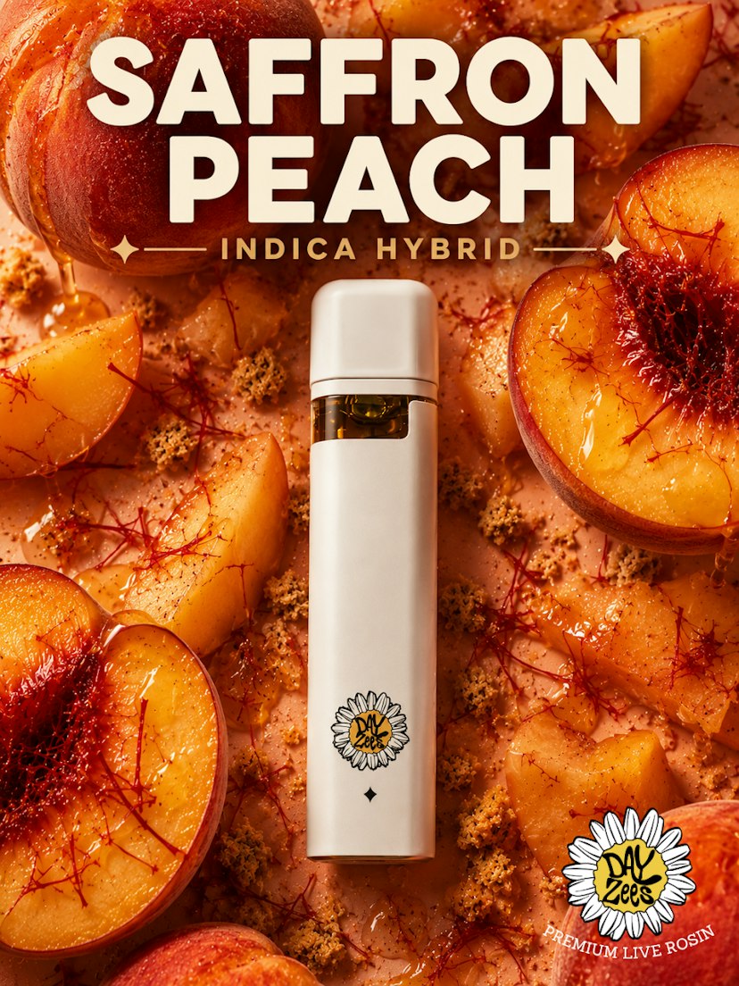 Dayzees Live Rosin Disposable | Saffron Peach