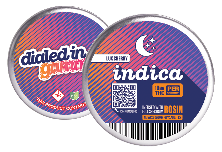 Lux Cherry Indica Live Rosin Gummies 10 X