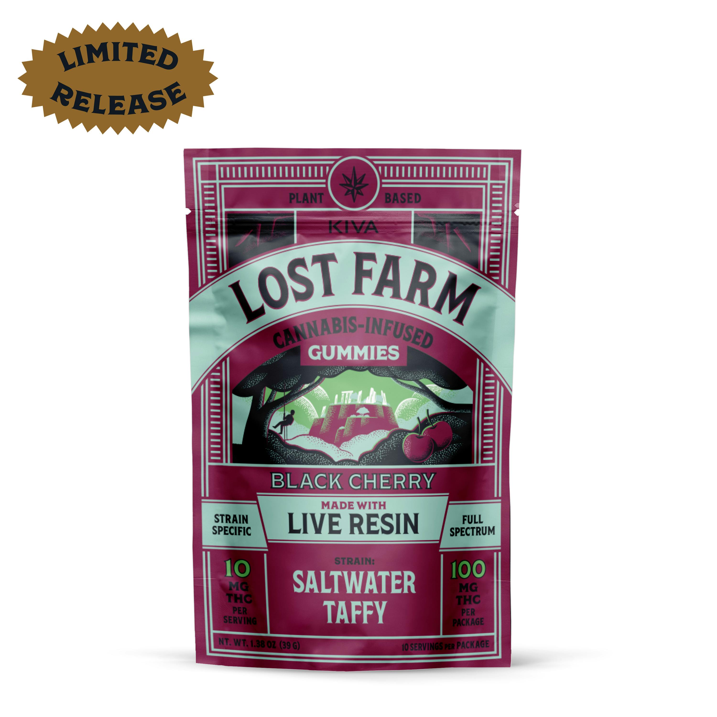 Lost Farm-Live Resin Gummy-Black Cherry X Saltwater Taffy