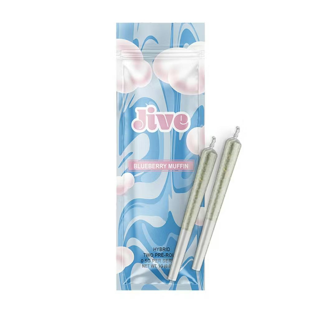 Jive - 2 Pack .5g Prerolls - Blueberry Muffin