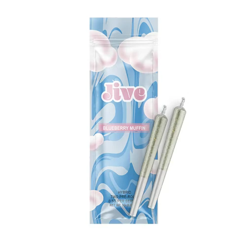 Jive - 2 Pack .5g Prerolls - Blueberry Muffin