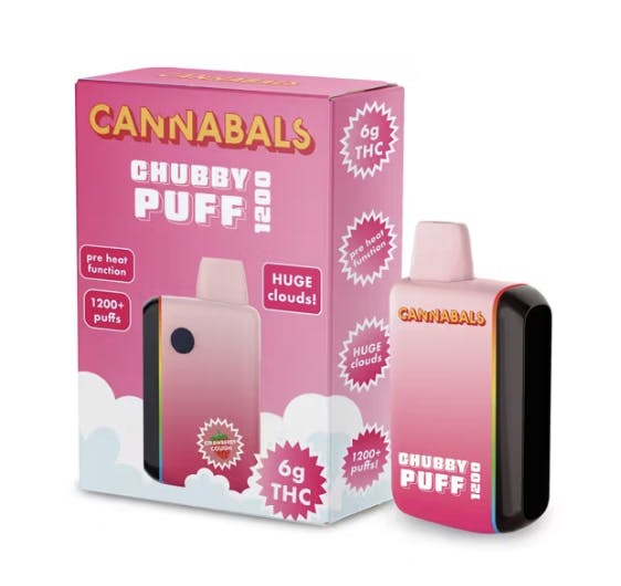 Product Chubby Puff Disposable | Strawberry Cough (H) | 6g | Cannabals