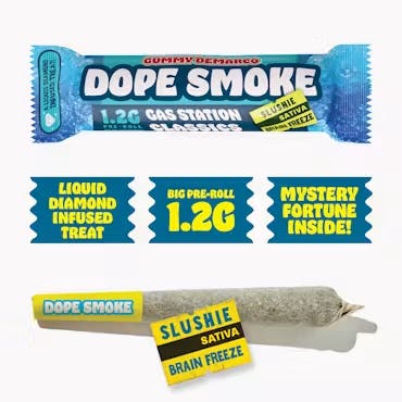 Dope Smokes - 1.2g Liquid Diamond Infused Preroll - Slushie Brain Freeze