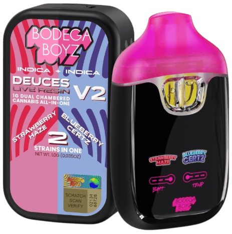 Live Resin Dual Chamber Strawberry Haze / Blueberry Certz - AIO