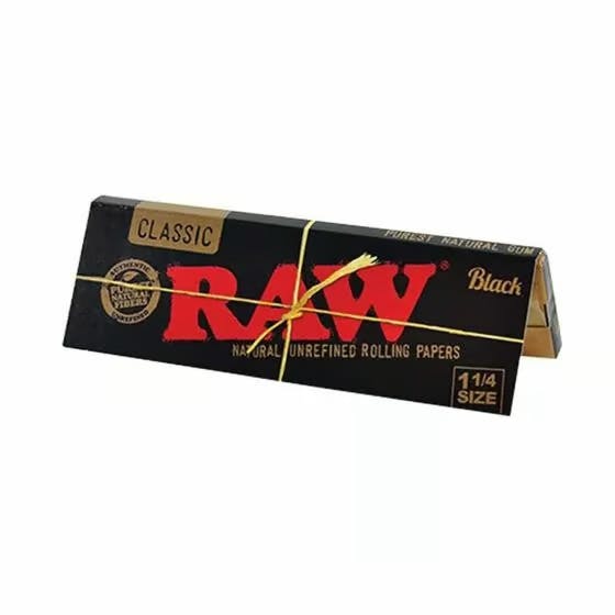 Product: Raw Rolling Papers | Organic | 1 1/4 inch | Black