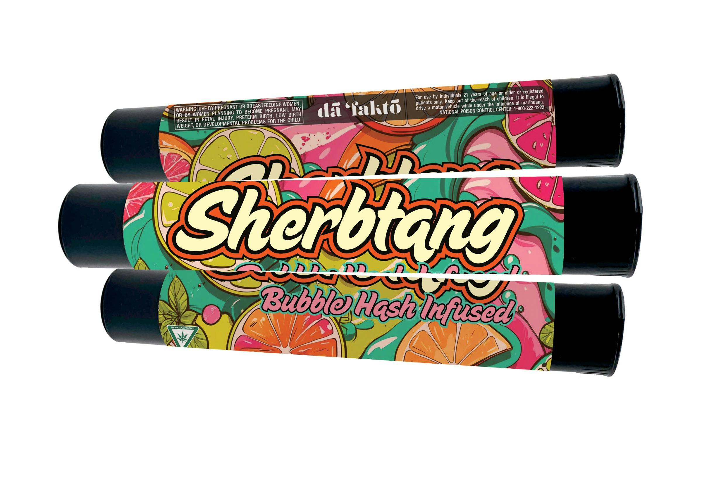 Product: AHKI Canna | Sherbtang | Bubble Hash Infused Pre-roll Indica
