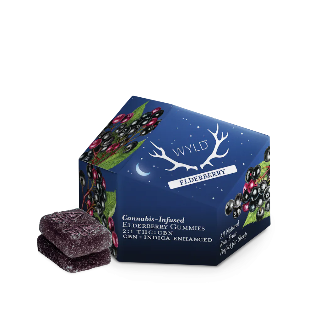 Product Elderberry 2:1 THC:CBD Sleep Gummies | Gummies | 300mg Total