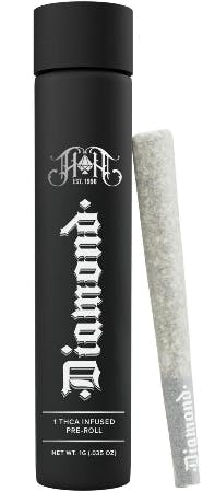 Heavy Hitters Diamond Infused Pre-Roll | 1g | Grape Gas