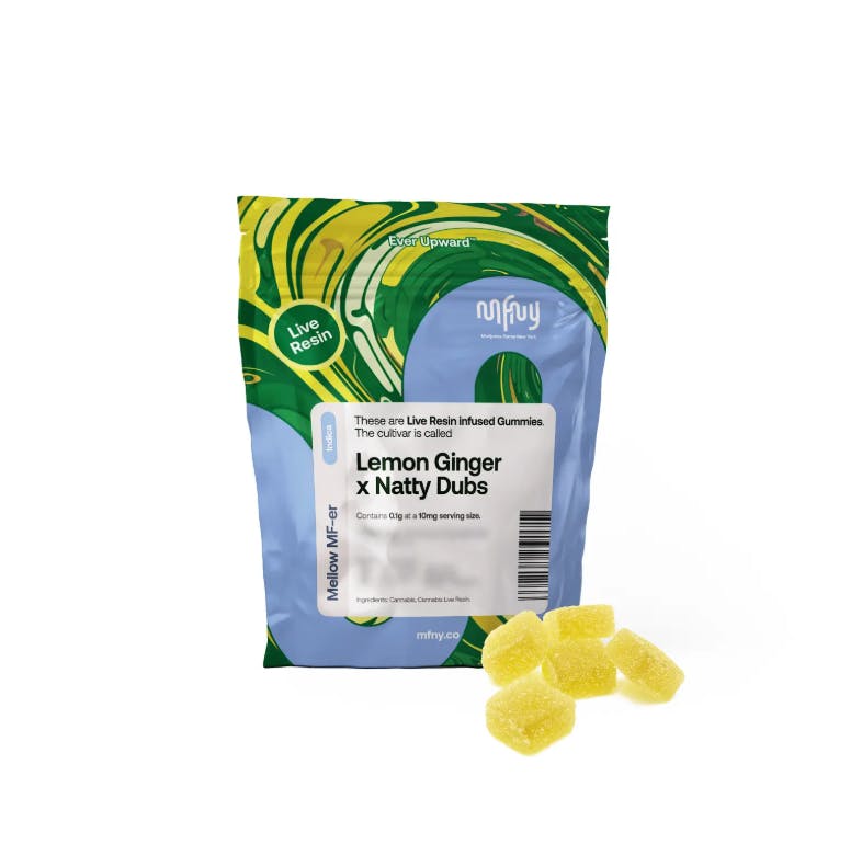 MFNY Live Resin Gummies (10 count) / Lemon Ginger × Natty Dubs