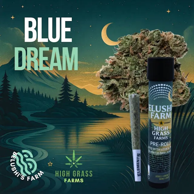 Belushi's Farms Pre-Roll Blue Dream 1g (sativa, singles)