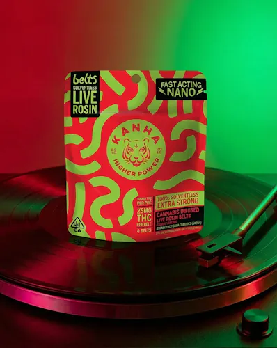 Cherry Limeade Solventless Live Rosin Belts 4-pack-active