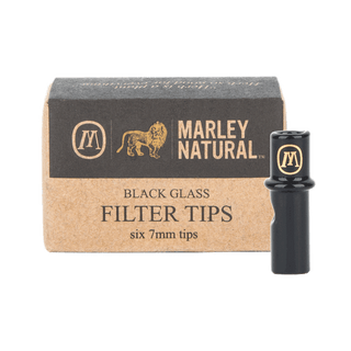 Marley Natural | Glass Filter Tips Black