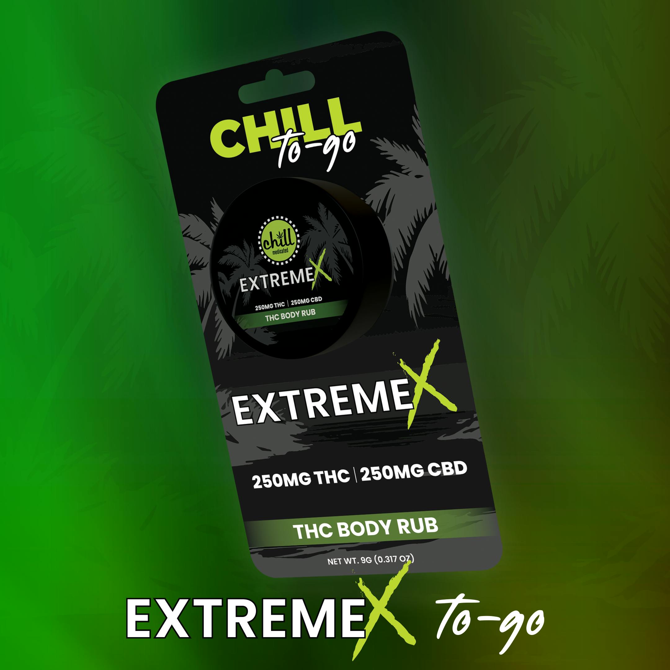 Extreme X TO-GO Body Rub I 250mg THC : 250mg CBD