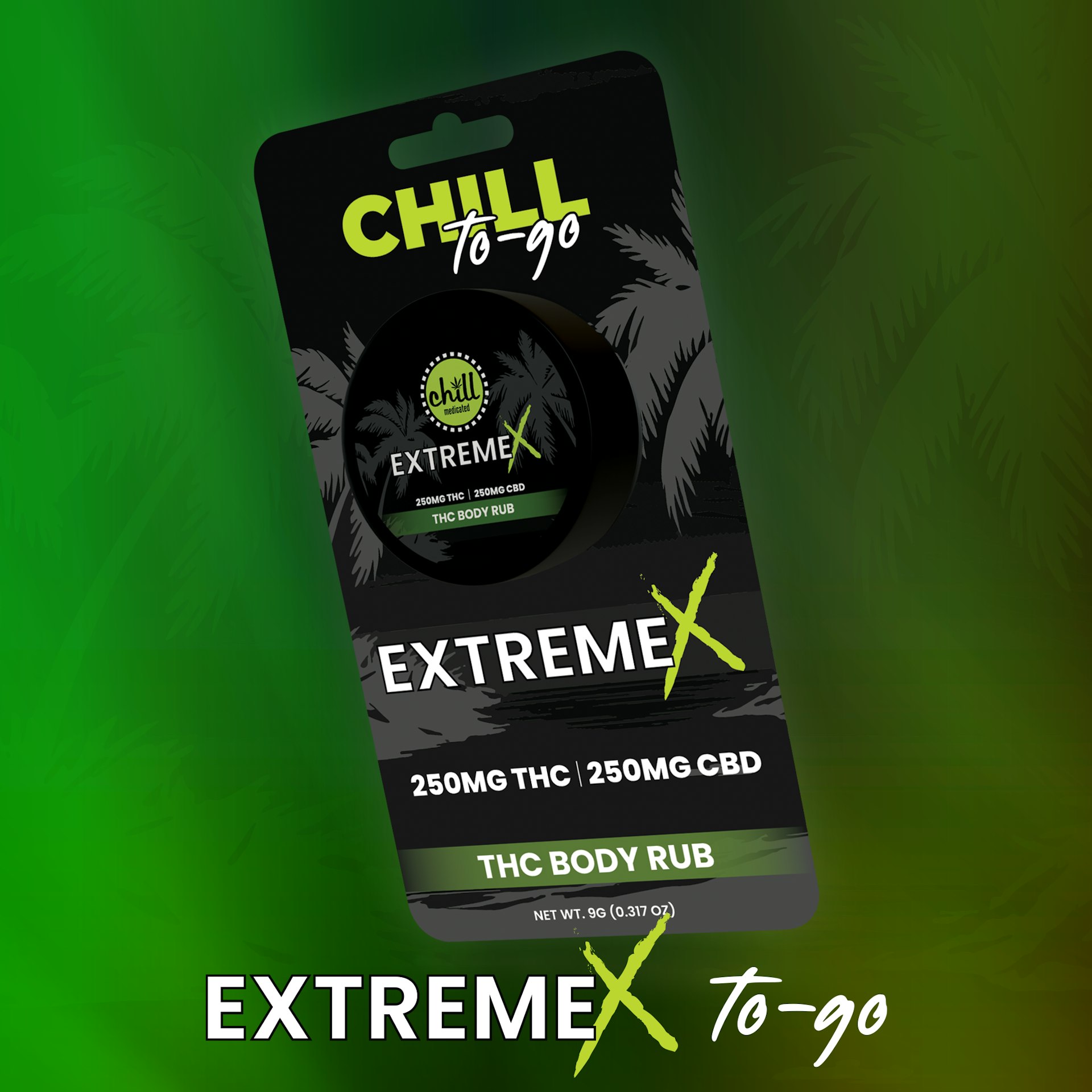 Chill Medicated - Chill To-Go Extreme X 150mg THC: 150MG CBD Topical