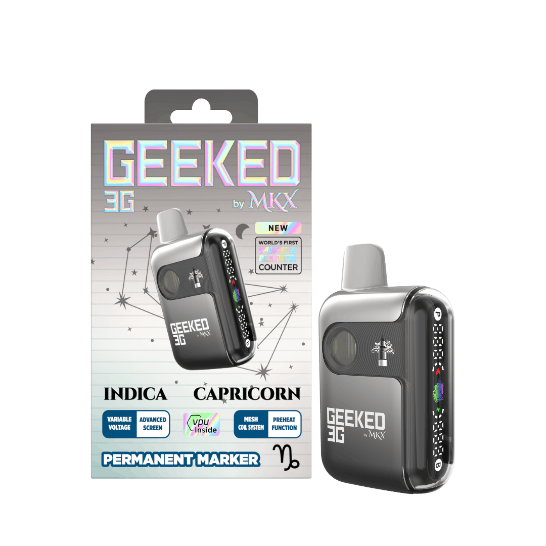 Geeked By MKX - 3g Disposable - Permanent Marker - Indica