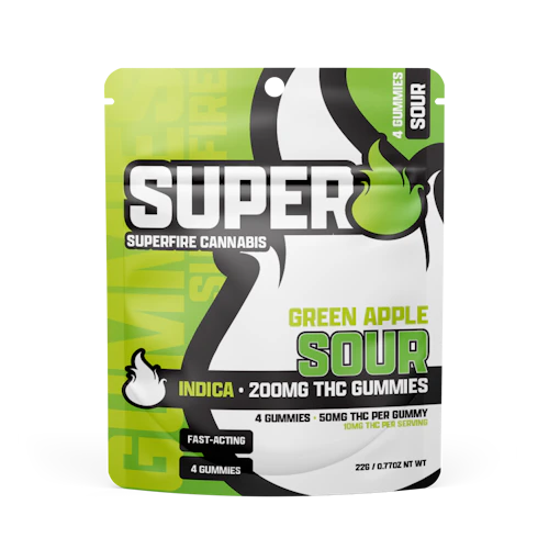 Superfire - 200mg Gummies - Sour Green Apple