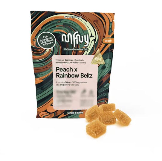 MFNY | Peach x Rainbow Beltz 2.0 | Live Rosin | 100mg | 10ct