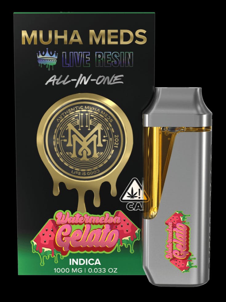 Product: Muha Meds | Live Resin Disposable - 1g - Watermelon Gelato