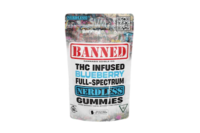 Banned - 200mg Nerdless Gummies - Blueberry