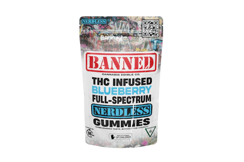 Banned - 200mg Nerdless Gummies - Blueberry