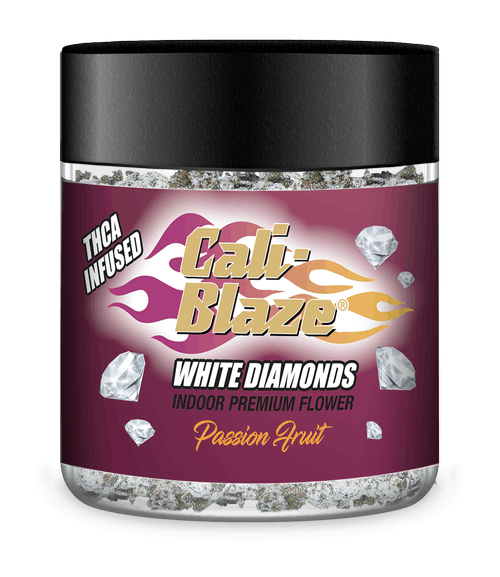 Product: Cali-Blaze | White Diamond Frosted Flower - 3.5g - Passionfruit