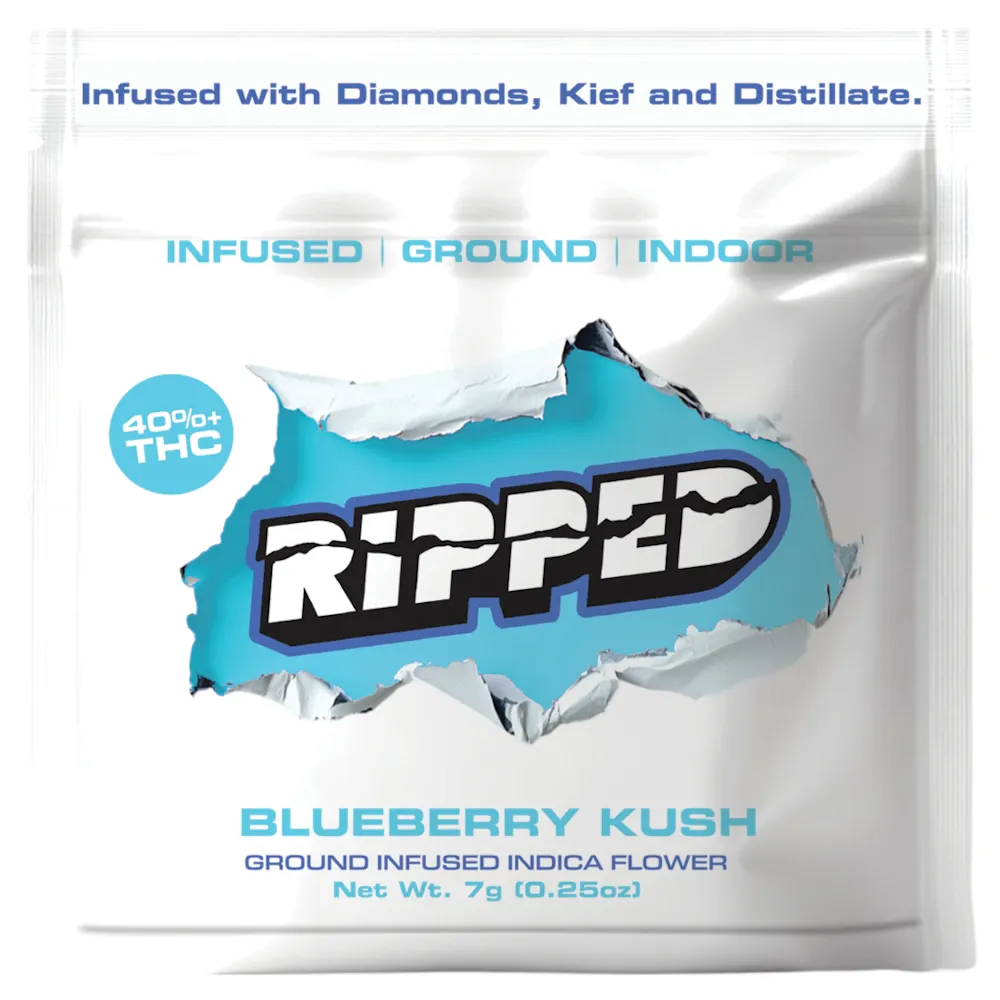 Product Ripped - BlueBerry Kush - 7g - Triple Infused Ground Flower