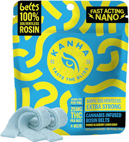 KANHA – Blueberry Lemon Drop – Rosin Belt 100mg 4pk-1
