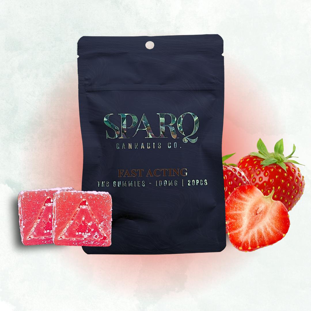 Product Sparq | Strawberry | Gummies | 100mg