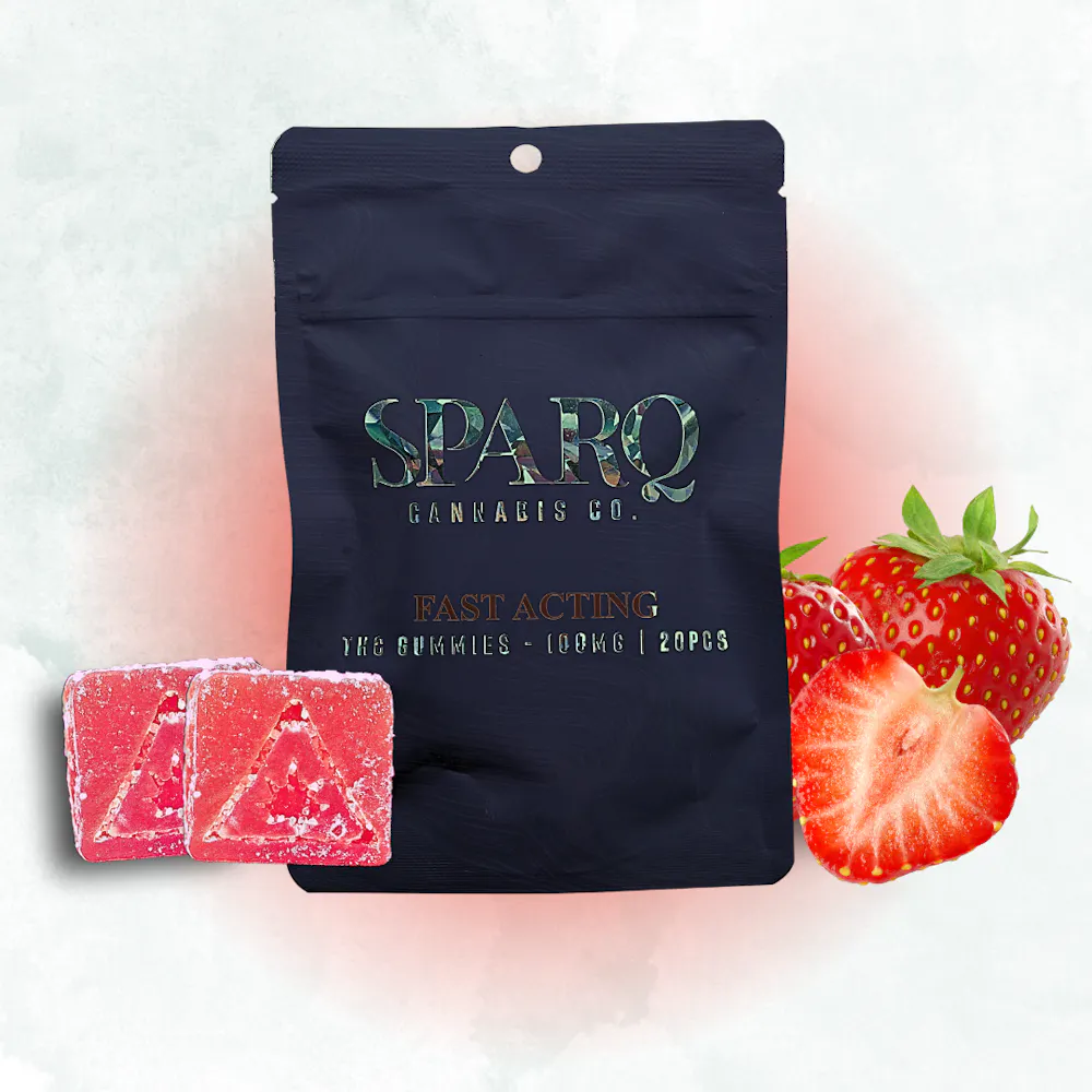 Product Sparq | Strawberry | Gummies | 100mg