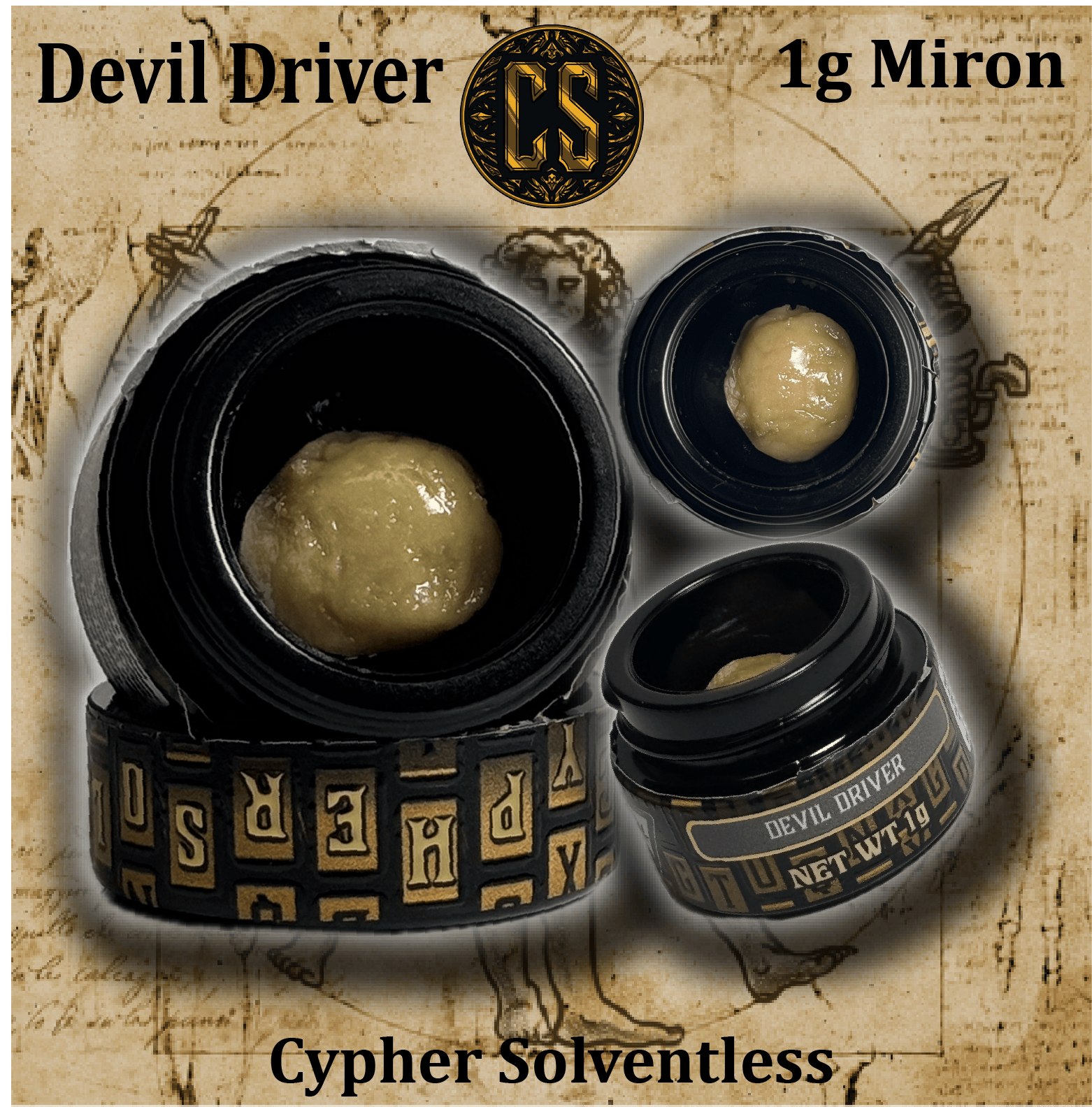 Apex - 1g Hash Rosin Cypher - Devil Driver