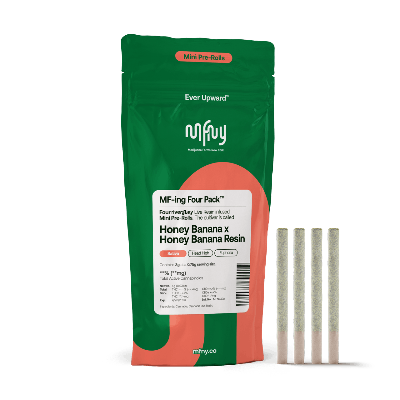 Product Honey Banana x Honey Banana Live Resin Infused Pre-Roll | .75g | 4 pk