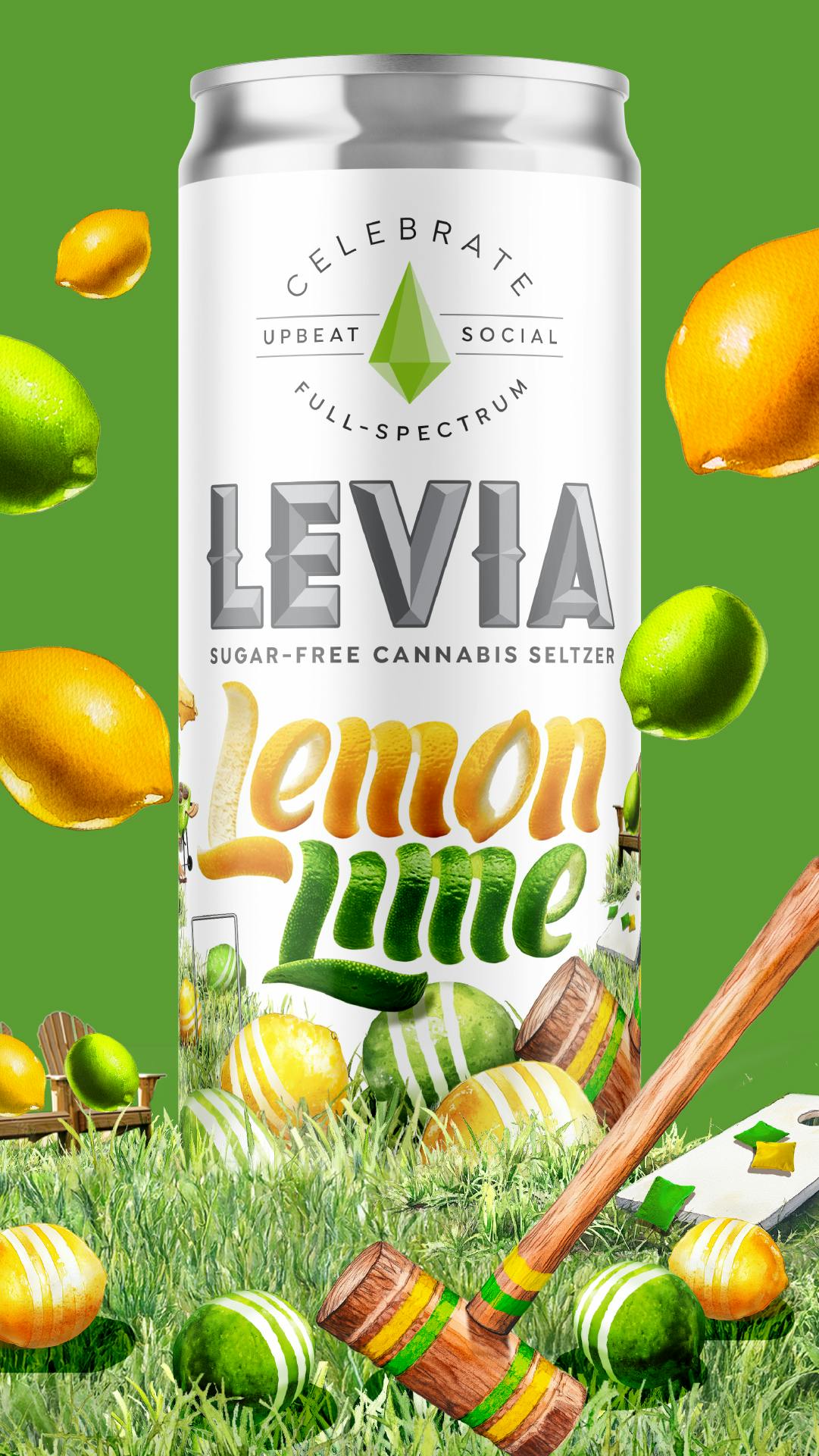 Celebrate Hybrid | 5mg Lemon-Lime Seltzer by Levia - CNA Stores