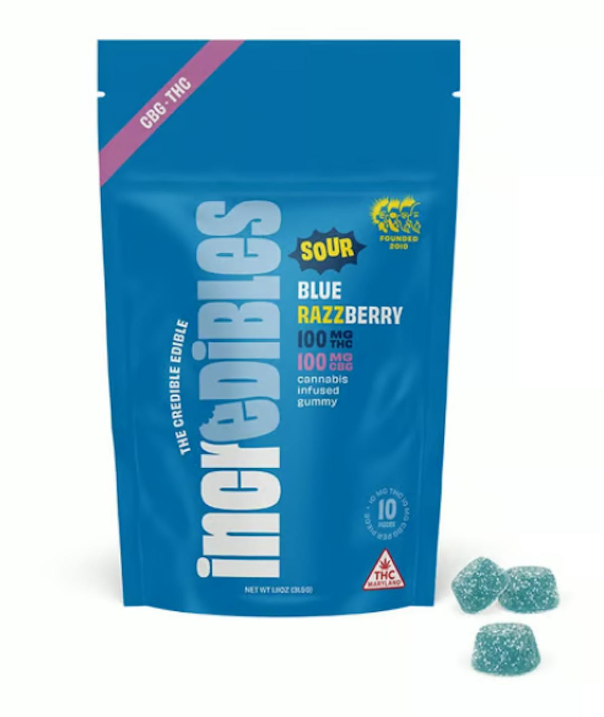 Image of Blue Razzberry | 100mg Gummies