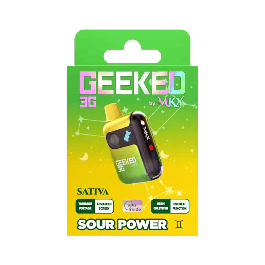 Buy MKX Oil Co. Sour Power 3g Geeked Bar By MKX Online - Nature's Remedy  Weed Dispensary