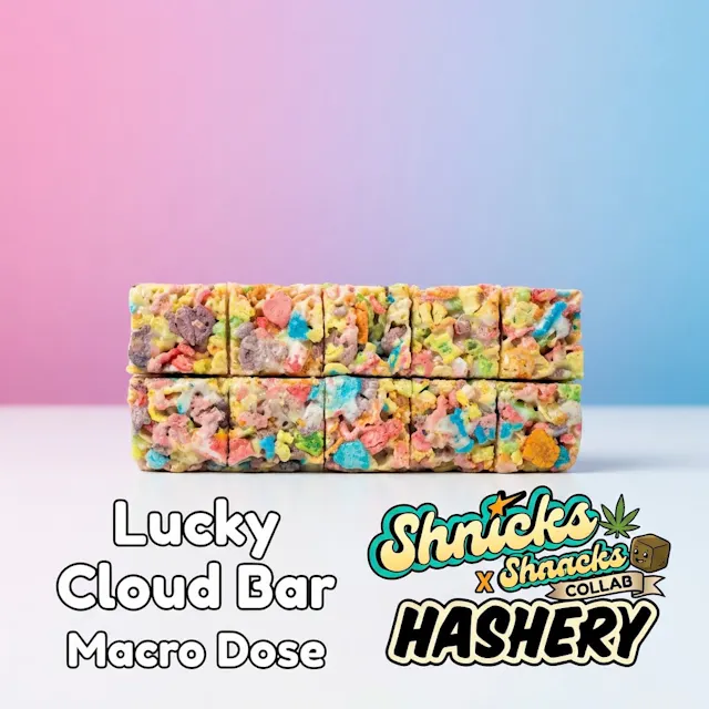 Shnick Shnacks x Hashery Shnicks Shnacks x Hashery Macro Dose Cloud Bar Lucky 100mg (hybrid, edibles, 1g)