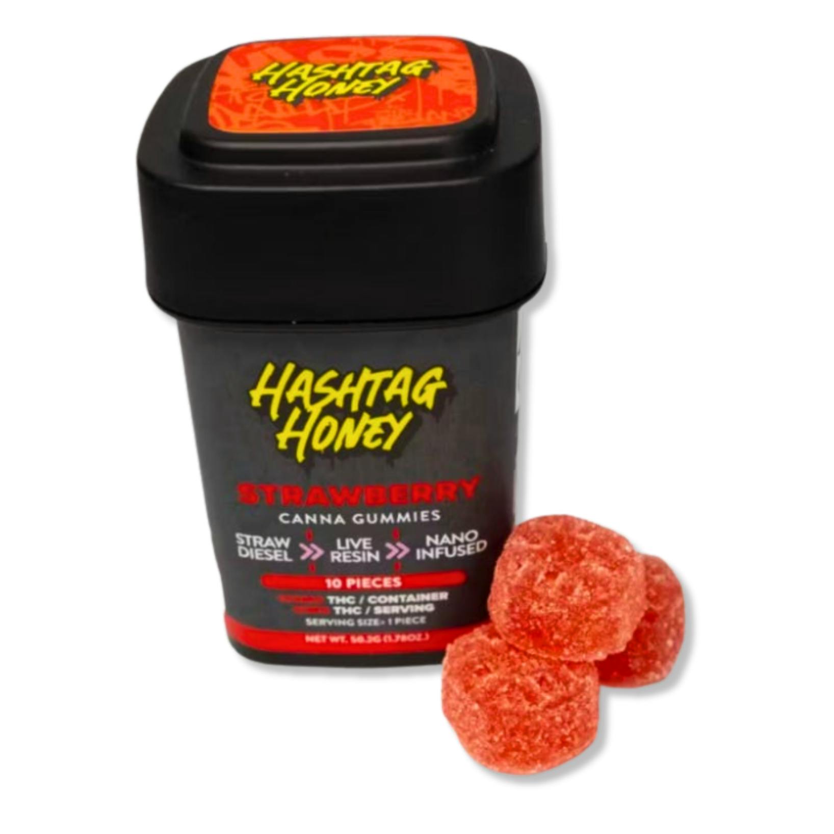 Hashtag Honey - Strawberry Live Resin Gummies 10pk - 100mg | Kaya