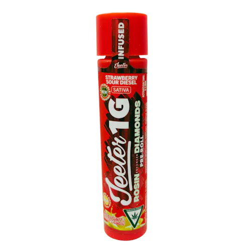 Strawberry Sour Diesel Jeeter Infused Pre-Roll | 1g-1
