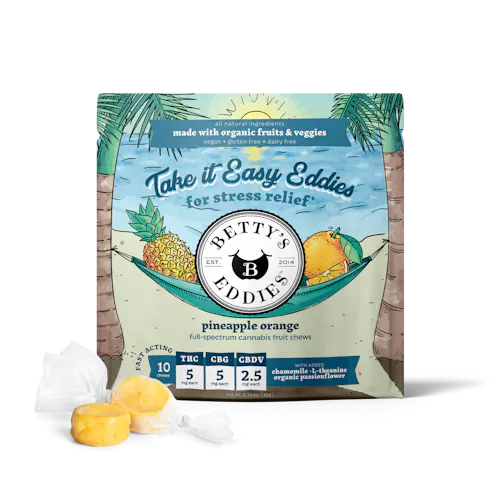Take It Easy Eddies Pineapple Orange Chews | 50mg-1