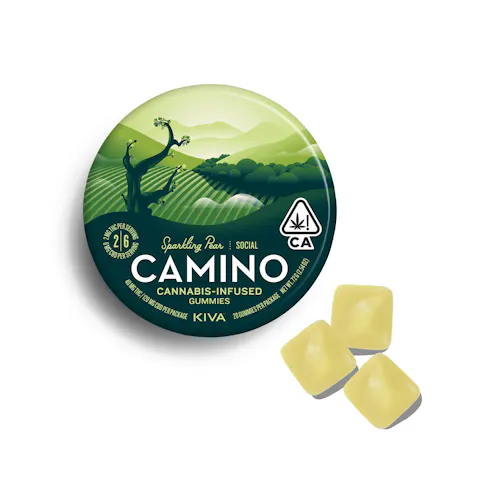 Camino Sparkling Pear 2:6 THC:CBD Gummies 2mg x 20-Pack-1