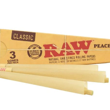 Raw Peacemaker Cones - 3pk