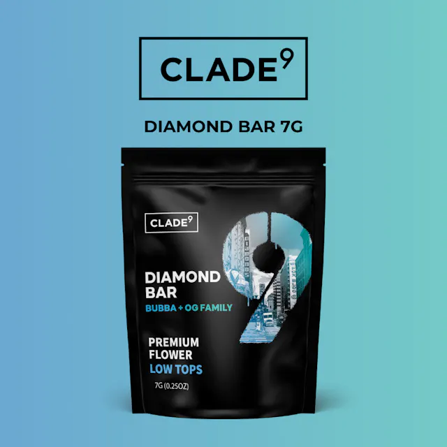 Clade9 Flower Diamond Bar 7g (indica, whole flower)