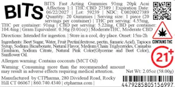 Fast Acting Acai Affection THC CBD 1:1