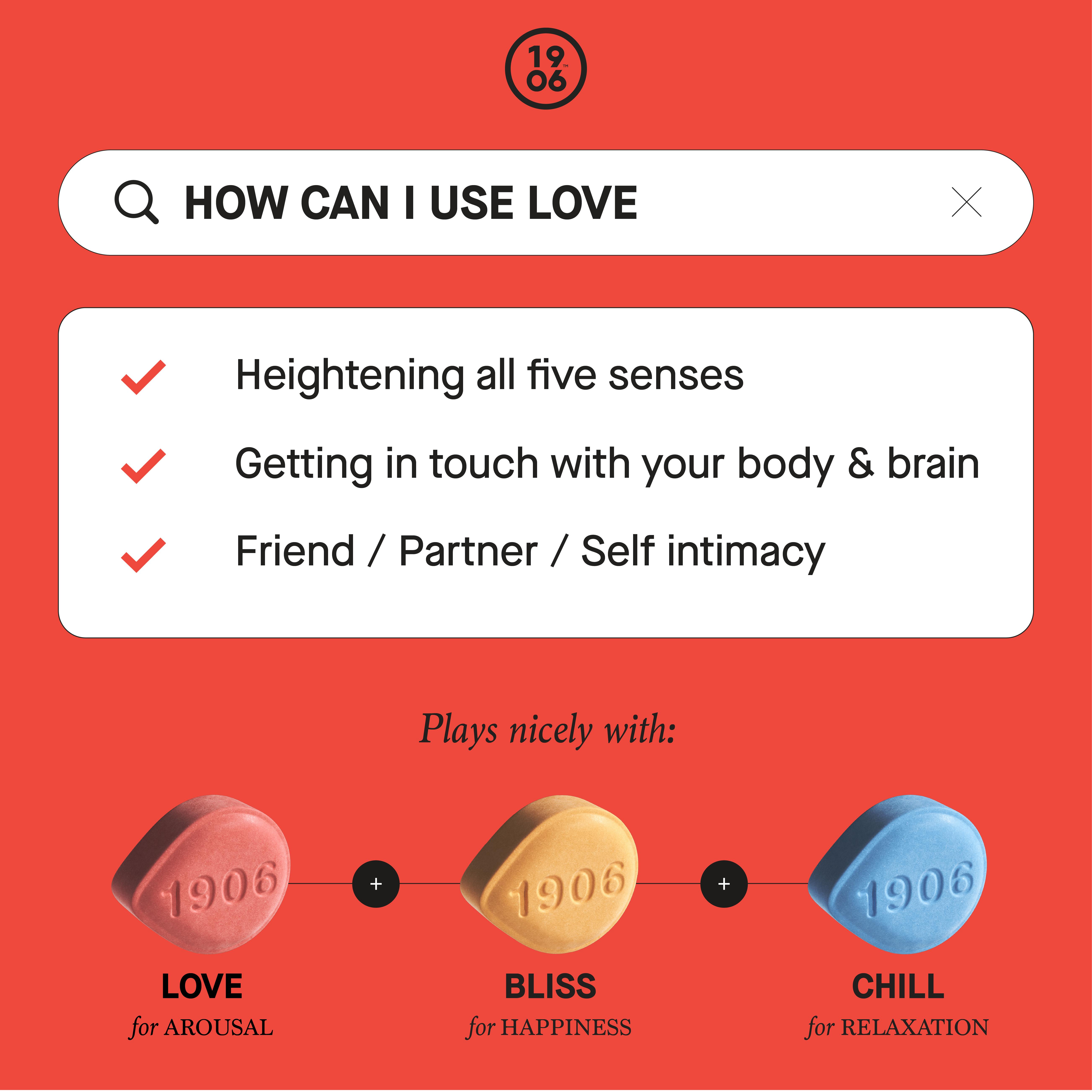 1906 | 'Love' Pills | 30pk | 2.5mg each-1