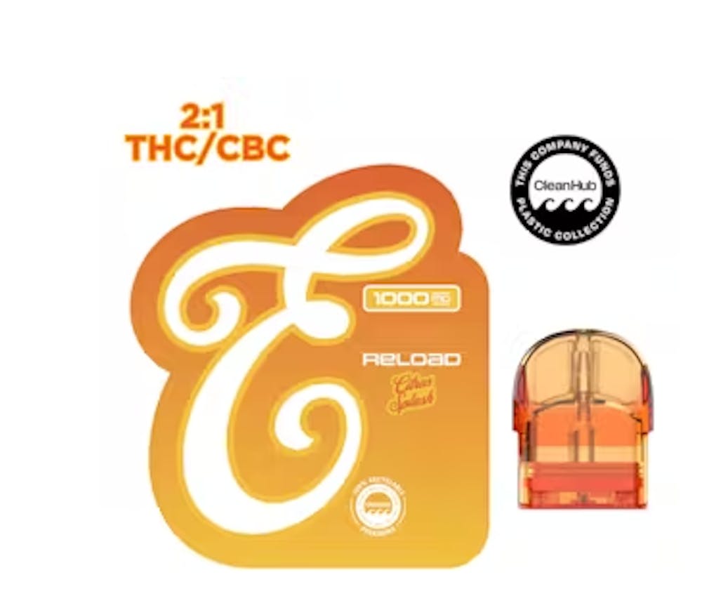 Product Eureka Fusion | Citrus Splash 2:1 THC/CBC | Reload